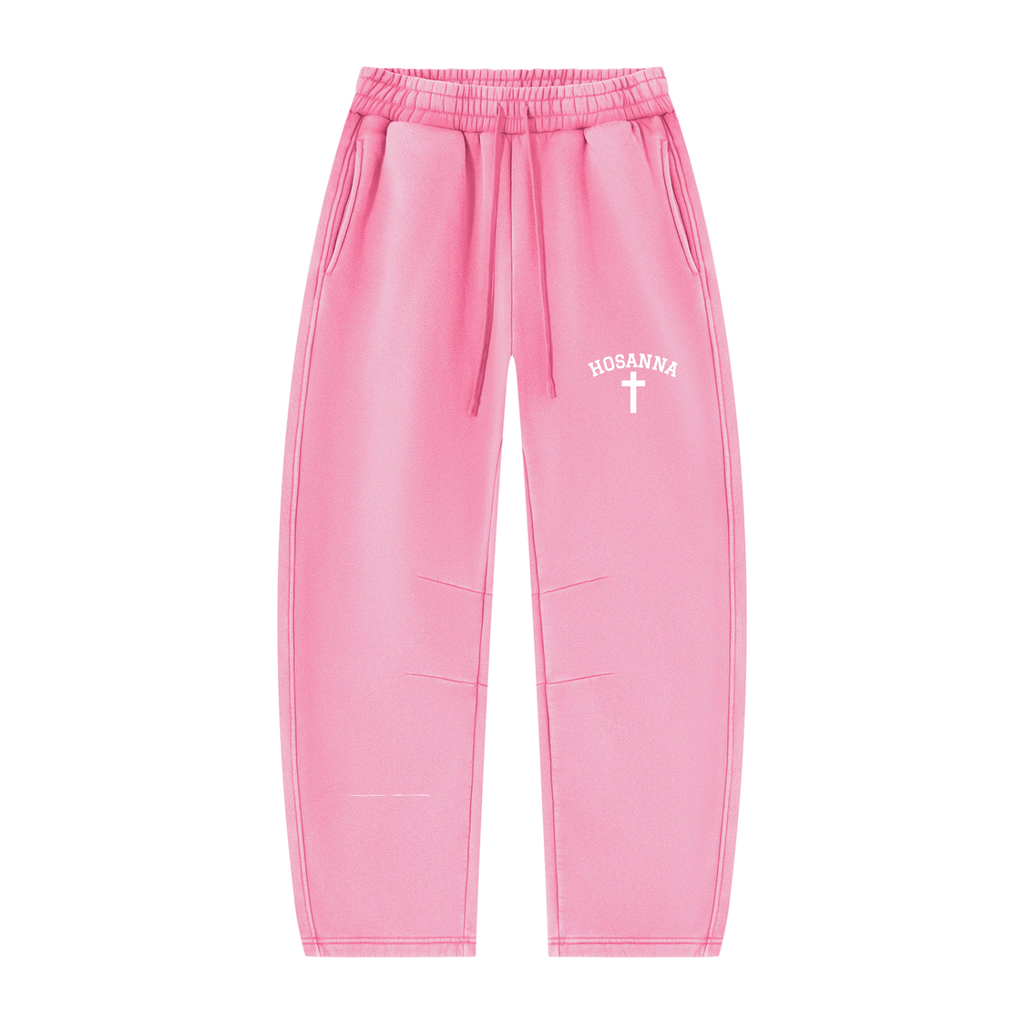 Hosanna Vintage Wash Barrel Leg Sweatpants