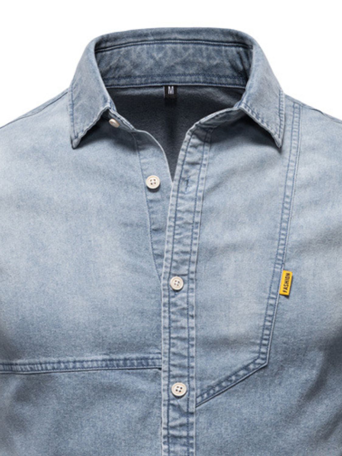 Edge Button Denim Shirt