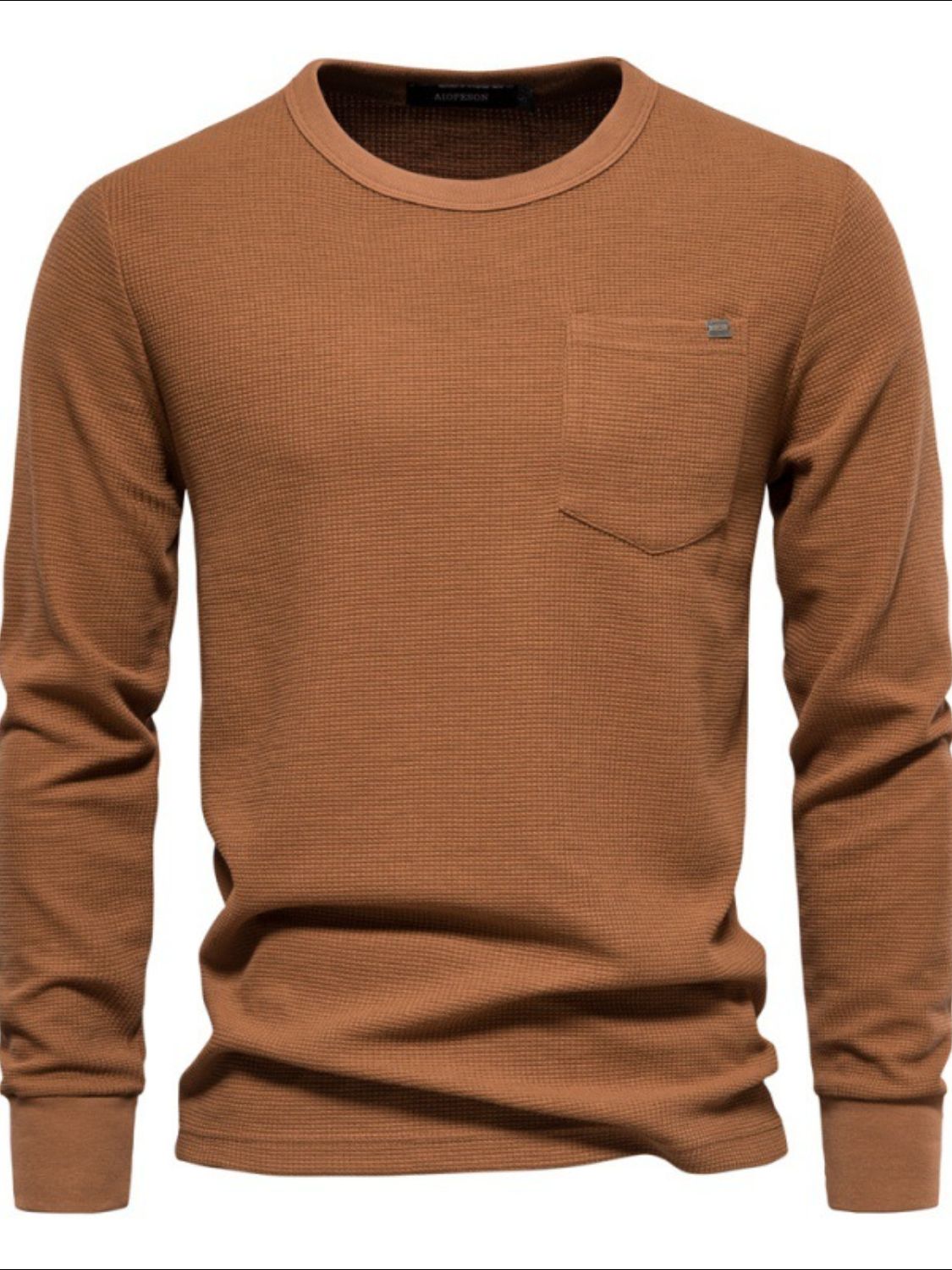 Men's Waffle-Knit Round Shirt