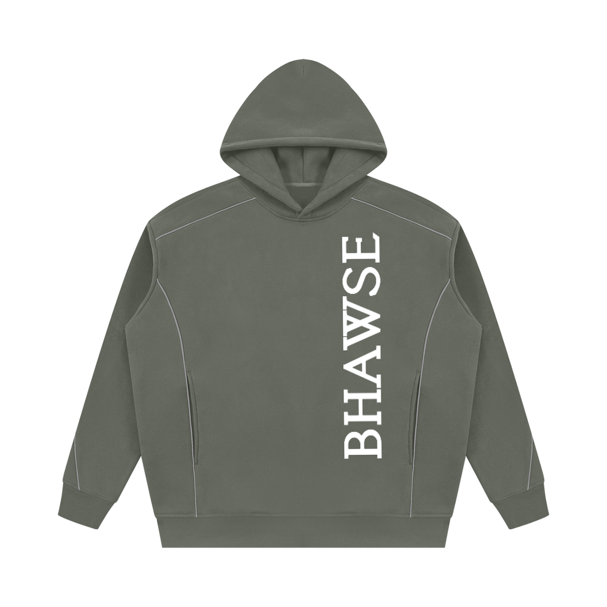 BHawse Oversized Piping Fleece Hoodie