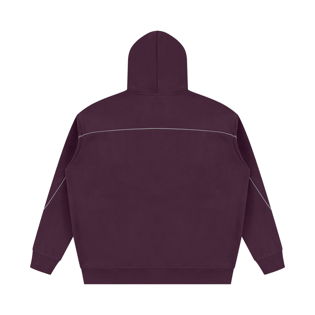 BHawse Oversized Piping Fleece Hoodie