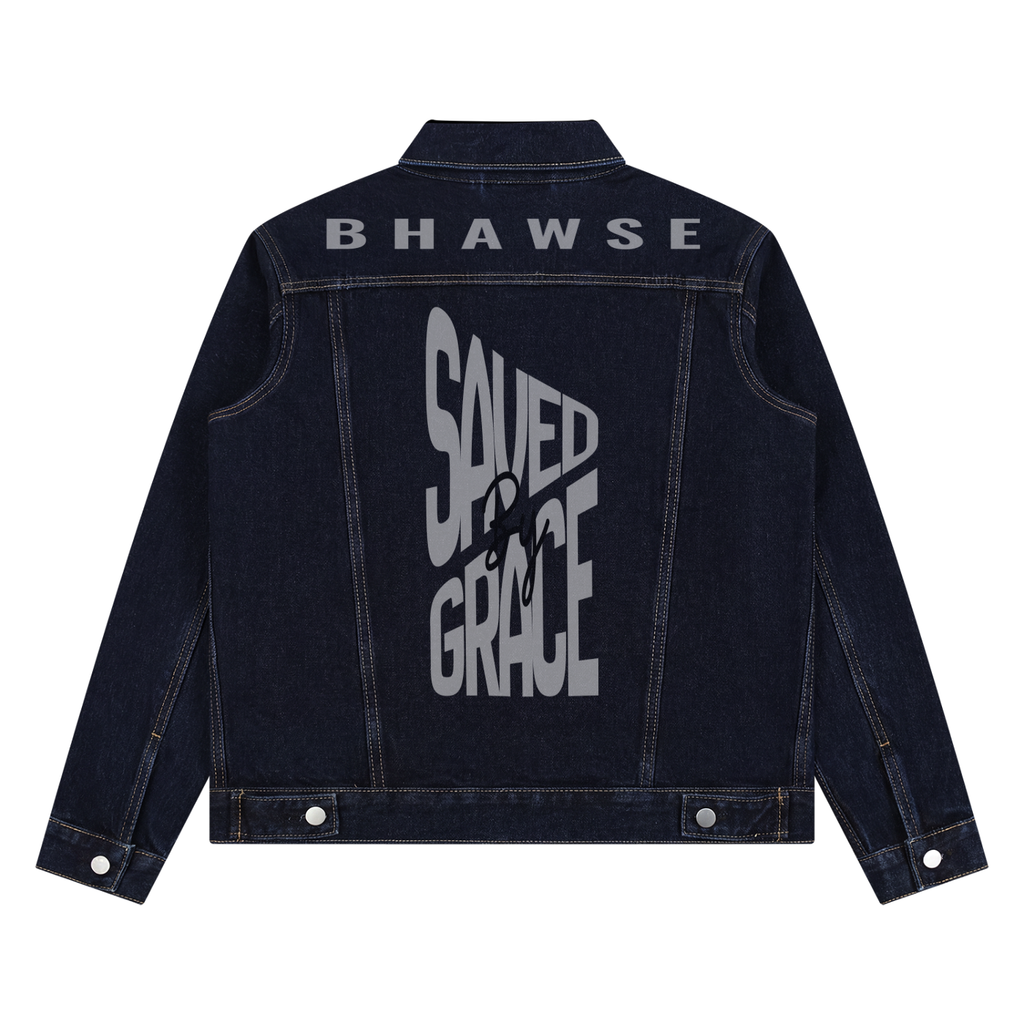 Saved By Grace Vintage Wash Denim Jacket