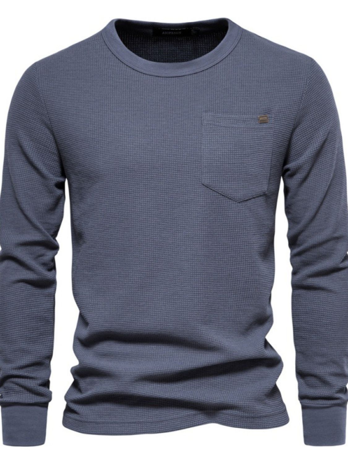 Men's Waffle-Knit Round Shirt