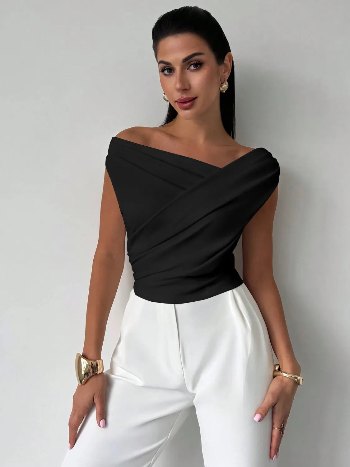 Asym Ruched Top