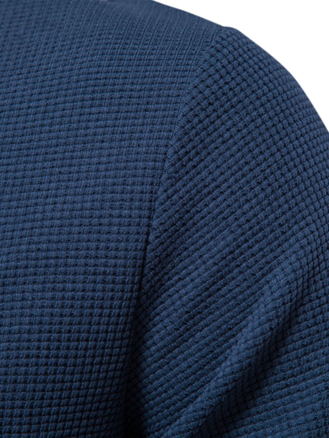 Men's Waffle-Knit Round Shirt