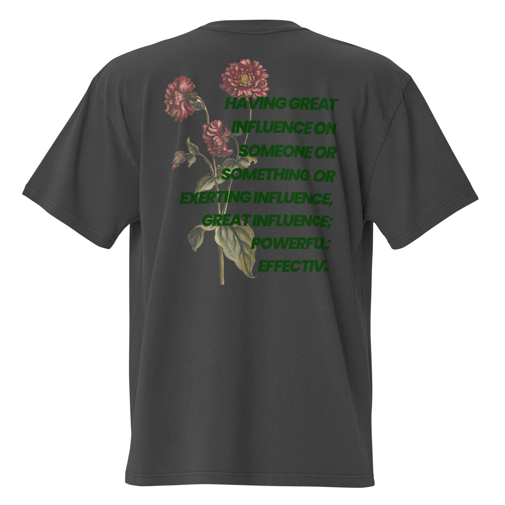Influential Oversized Faded Tee