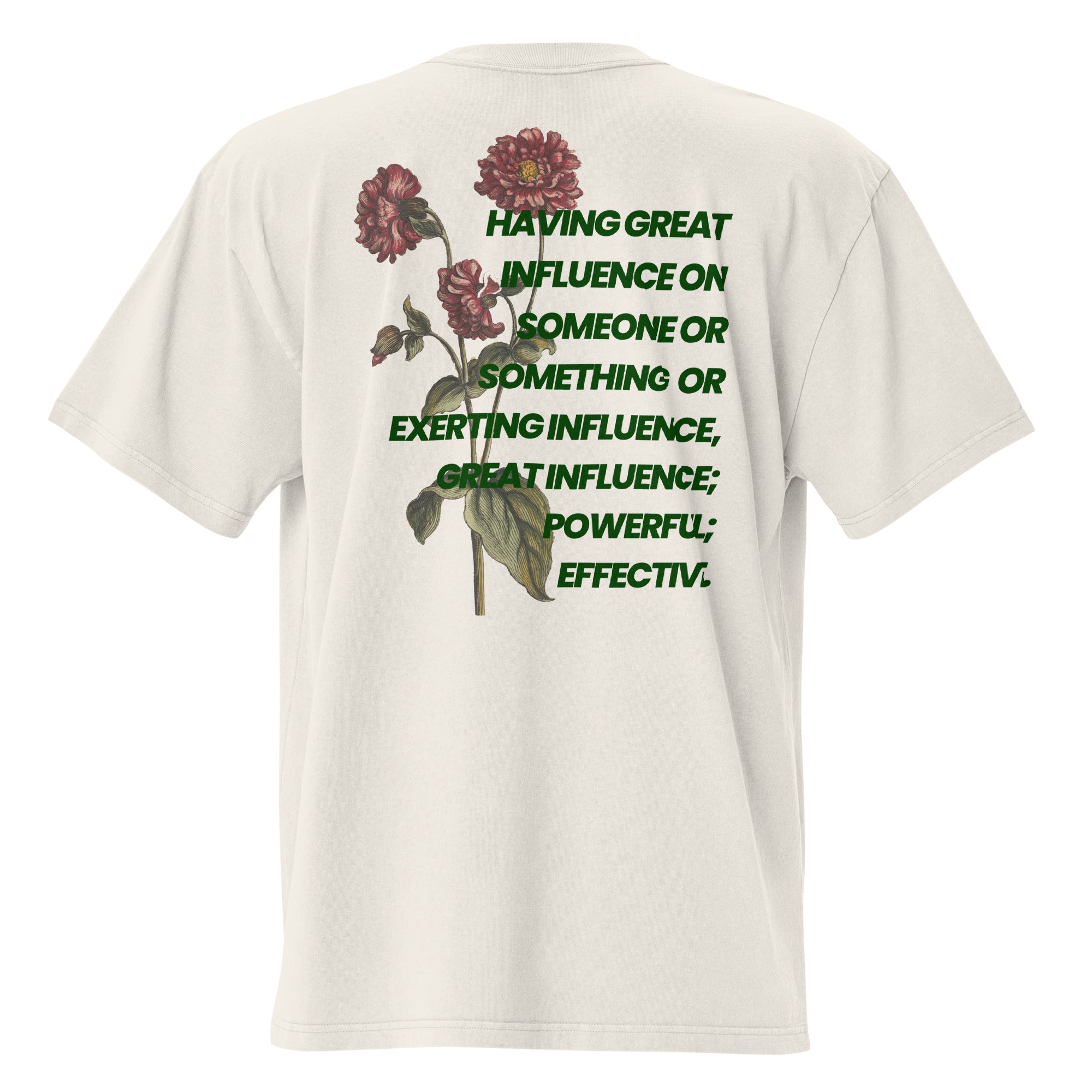 Influential Oversized Faded Tee