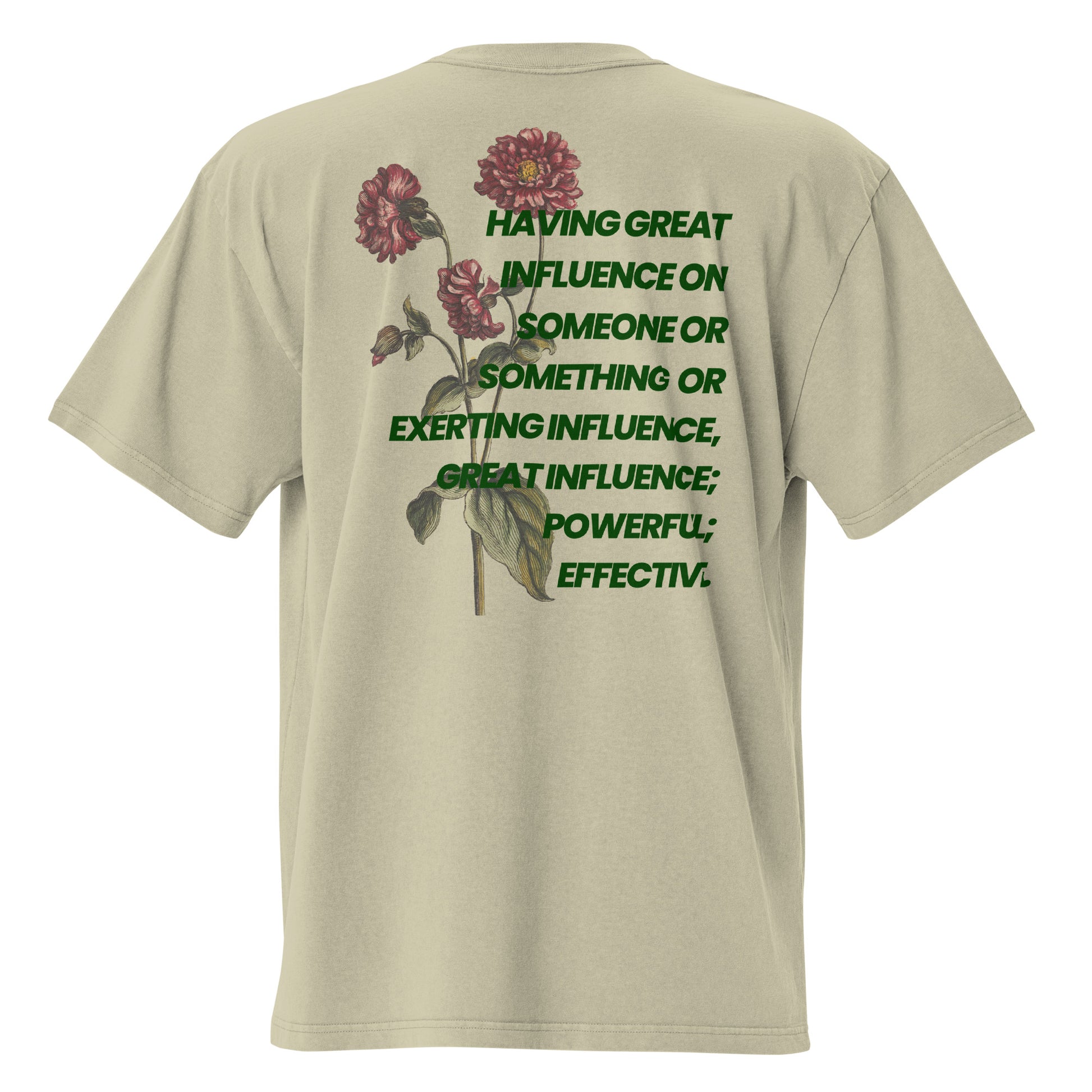 Influential Oversized Faded Tee