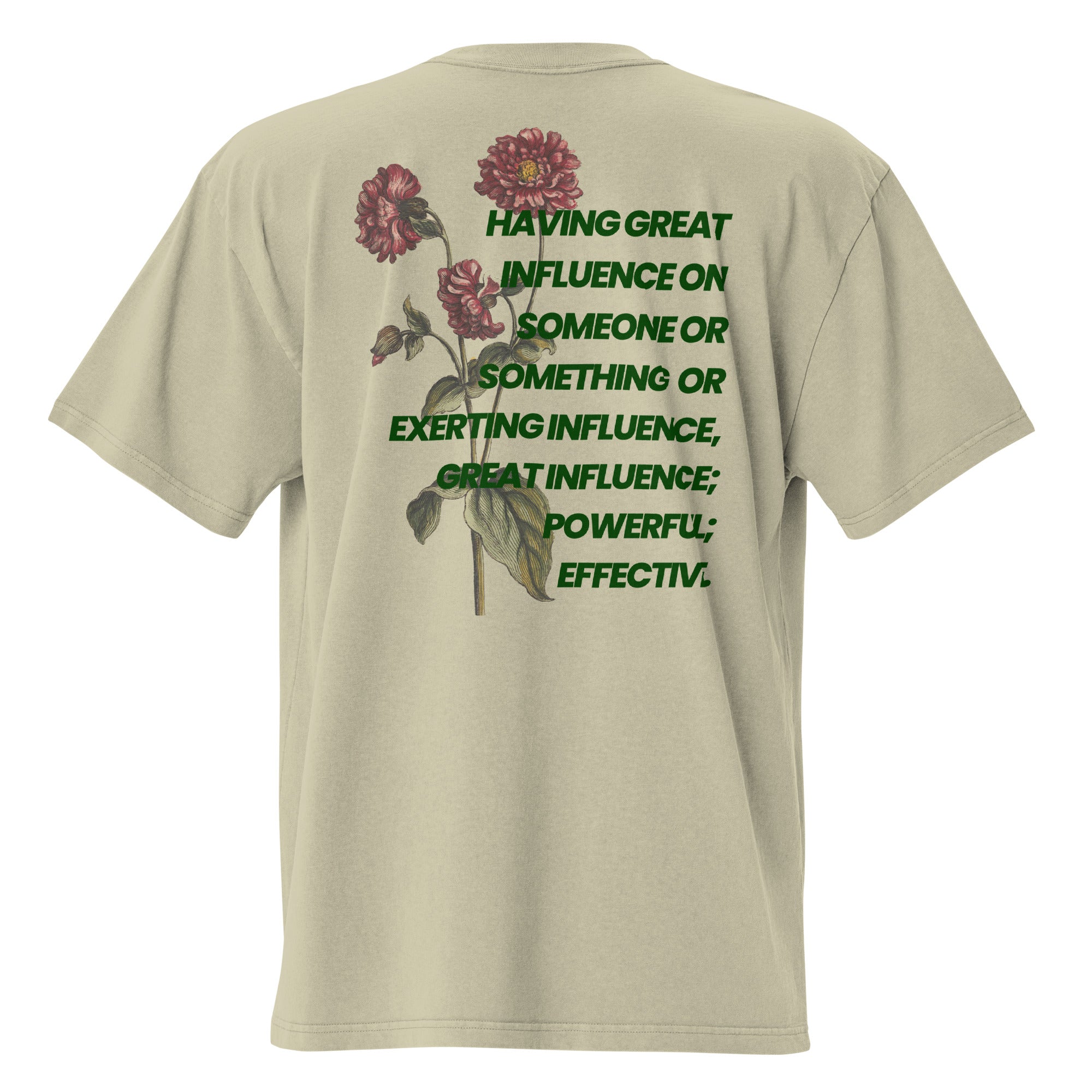 Influential Oversized Faded Tee