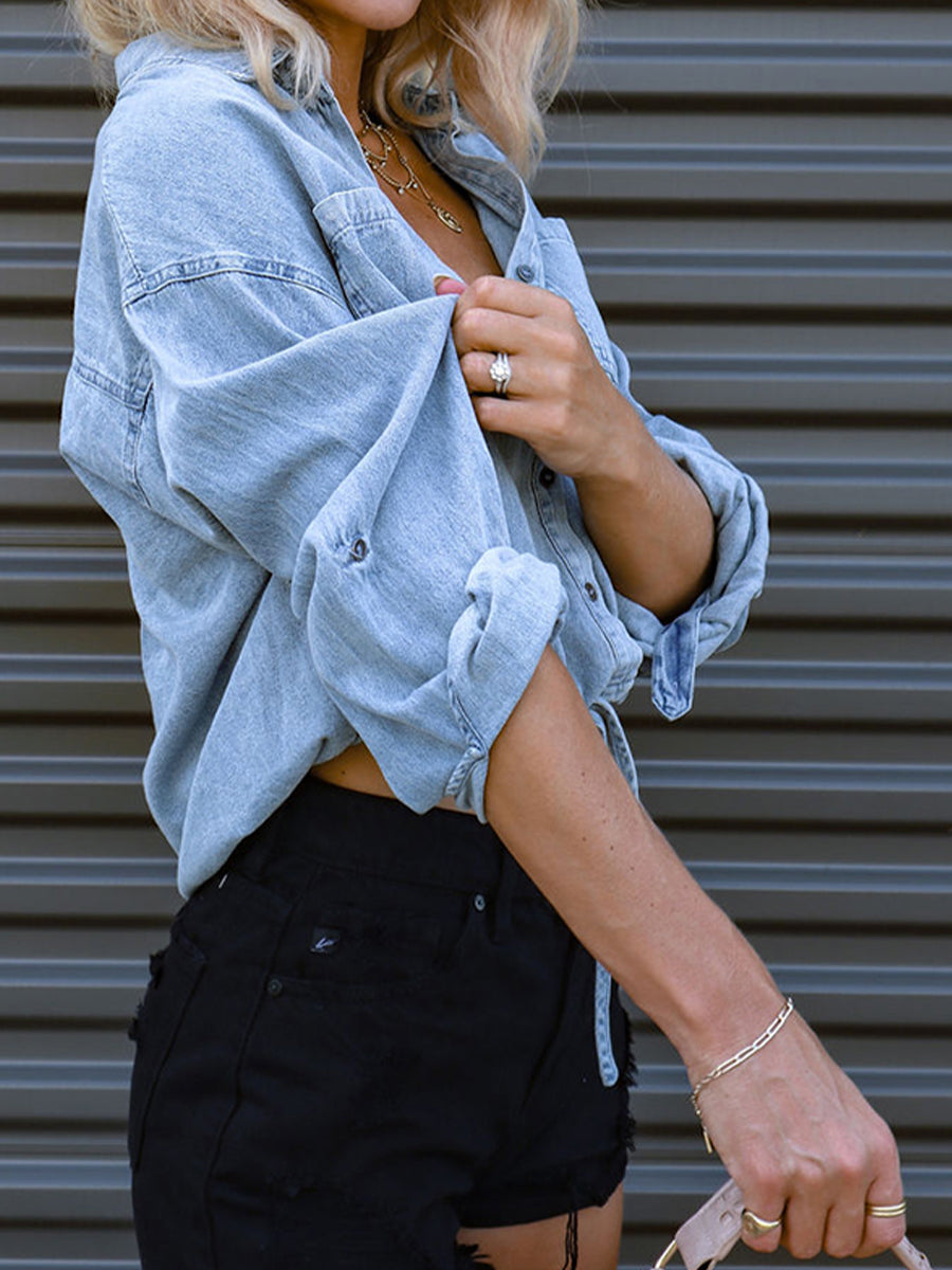 Tie Denim Top
