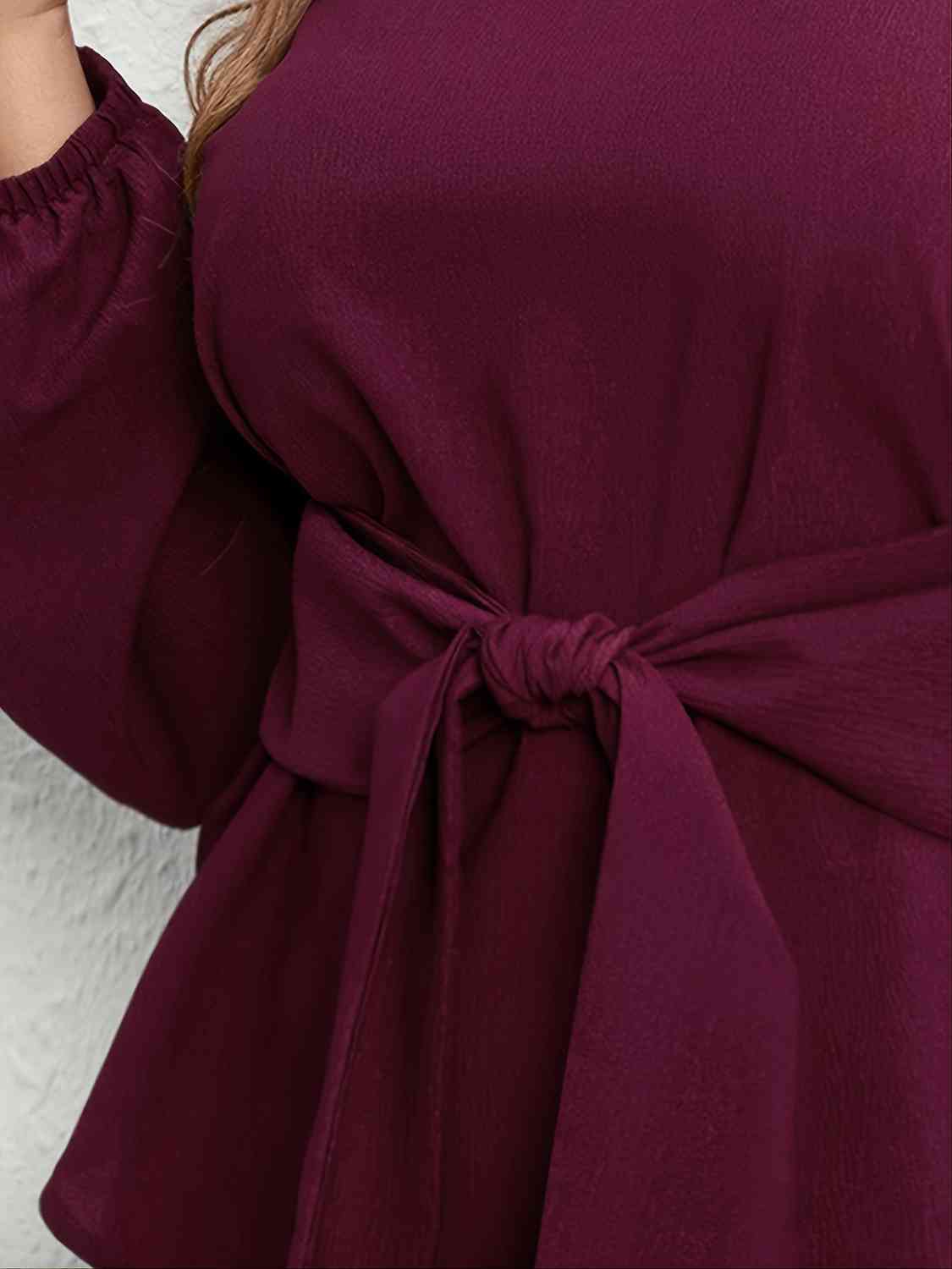 Casey Tie Front Long Sleeve Blouse
