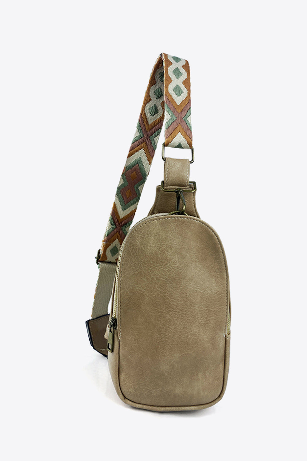 Adjustable Strap Leather Sling Bag