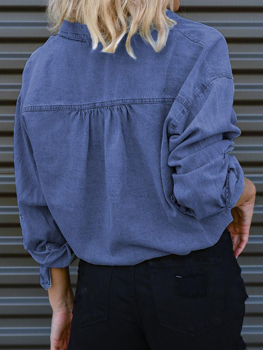 Tie Denim Top