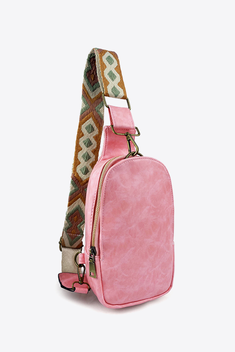 Adjustable Strap Leather Sling Bag