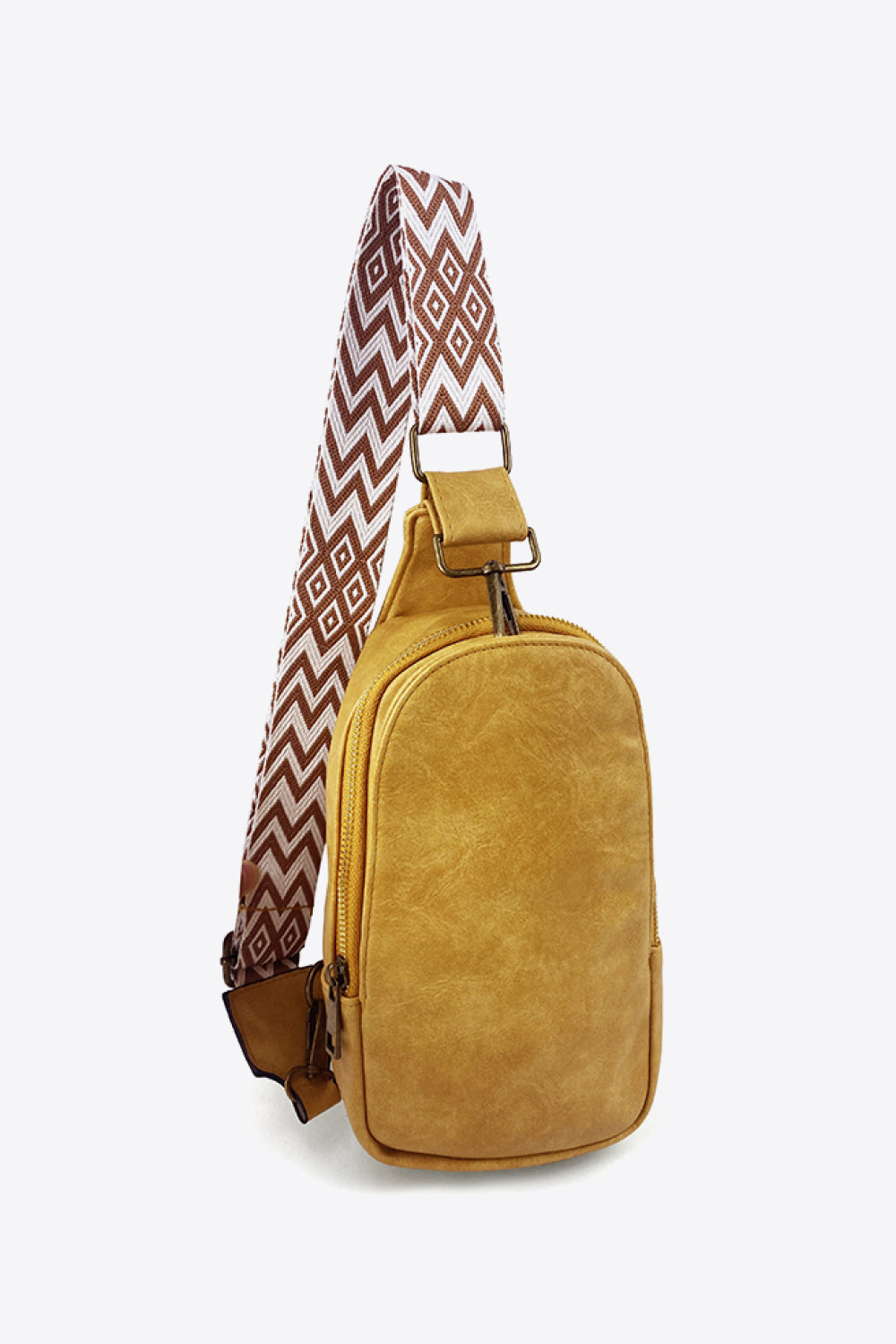 Adjustable Strap Leather Sling Bag