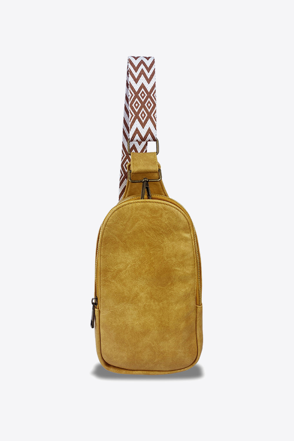 Adjustable Strap Leather Sling Bag