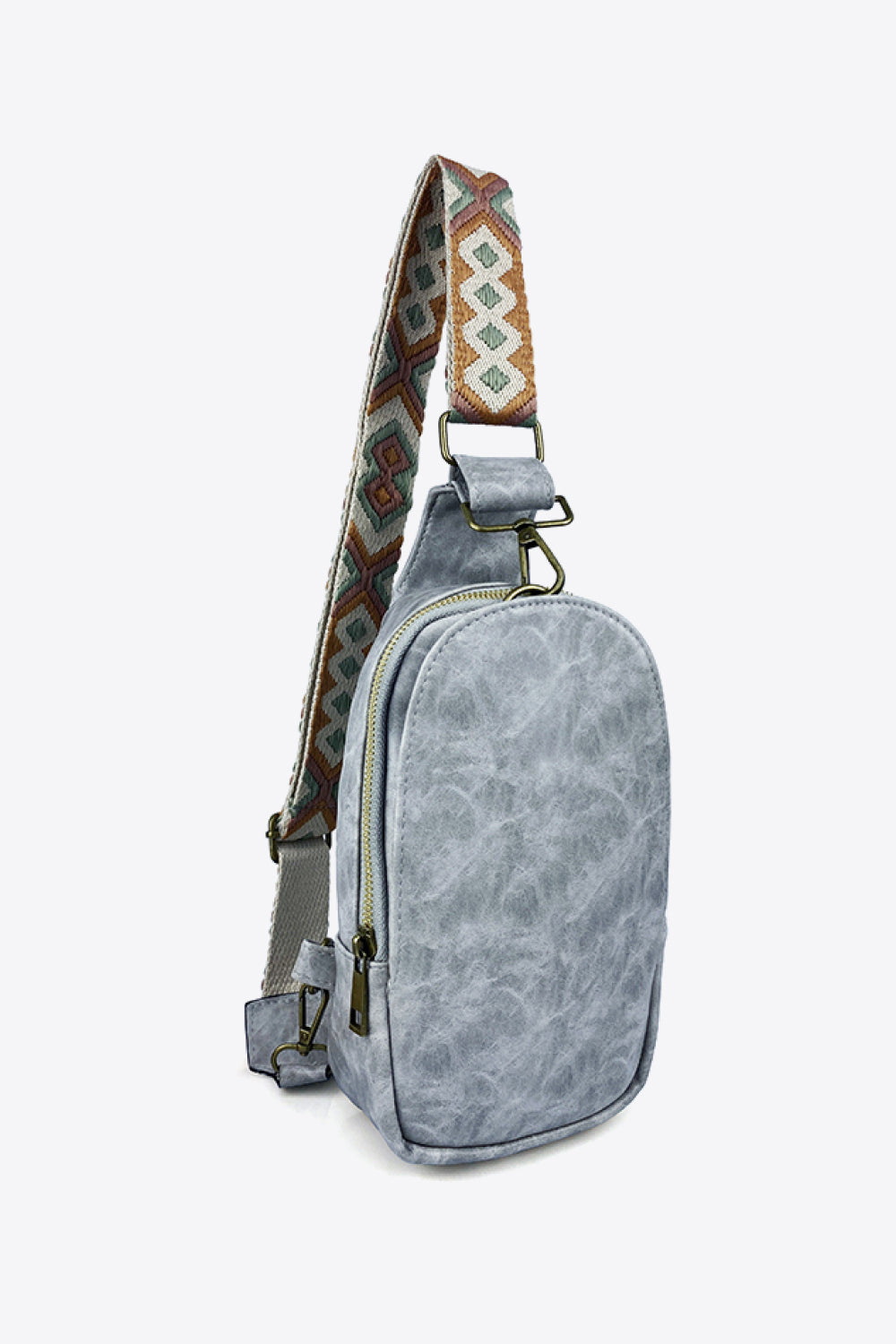 Adjustable Strap Leather Sling Bag