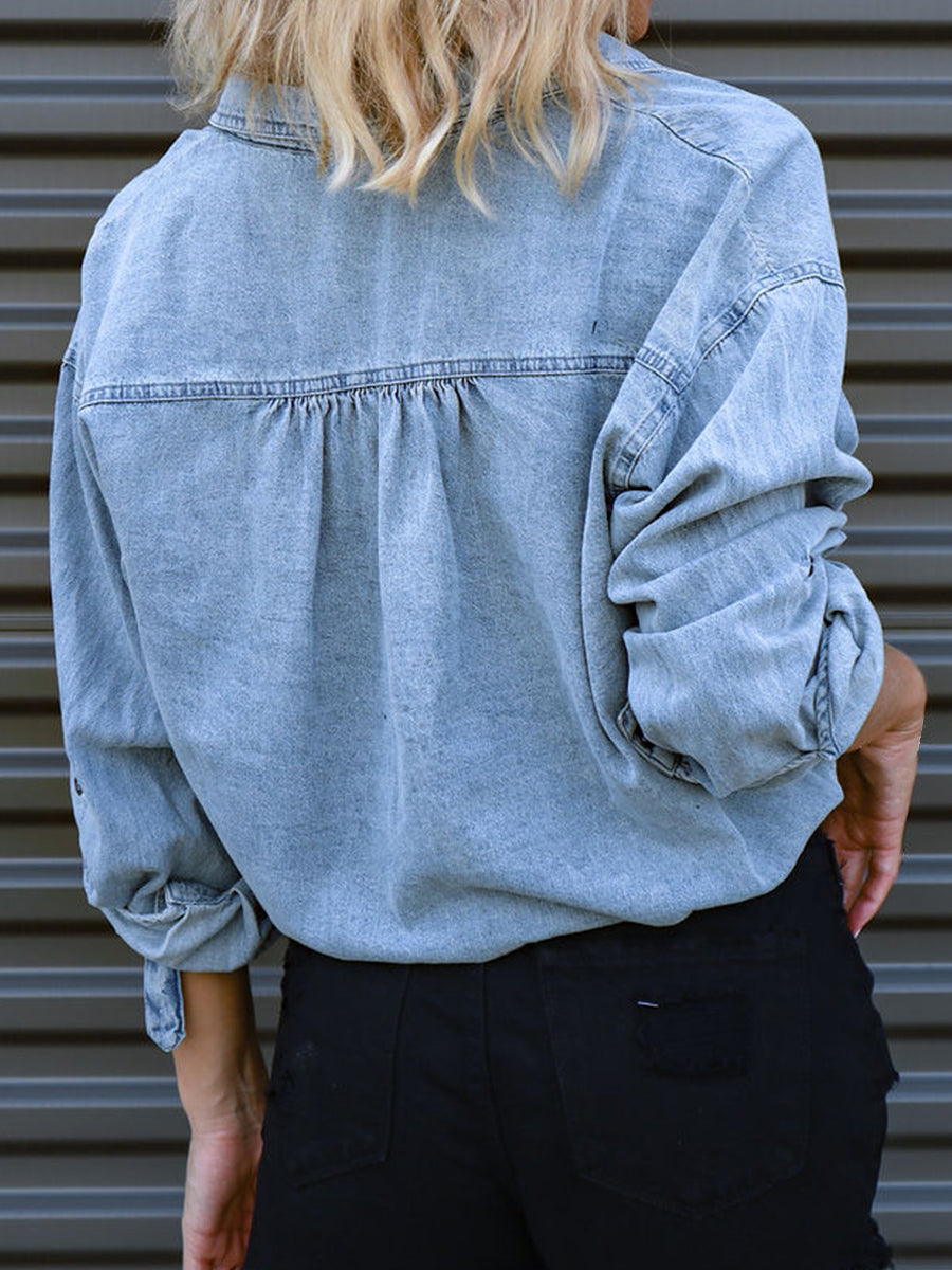 Tie Denim Top